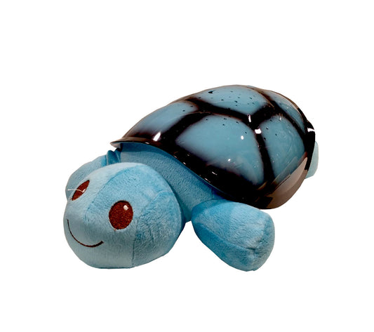 Carillon peluche con luci led e musica "Tartaruga Morbida" azzurra