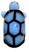 Carica l'immagine nel visualizzatore di Gallery, Carillon peluche con luci led e musica "Tartaruga Morbida" azzurra