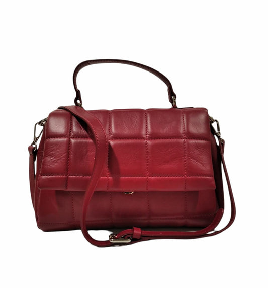 Borsa a mano in pelle con lavorazione matelassè "Luxs" Pelletteria Veneta