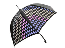 Carica l'immagine nel visualizzatore di Gallery, Ombrello lungo con motivo a gocce coloranti Portico