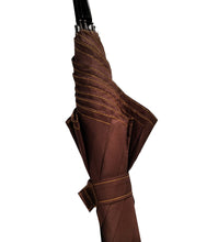 Carica l'immagine nel visualizzatore di Gallery, Ombrello lungo con impunture a contrasto Portico taupe