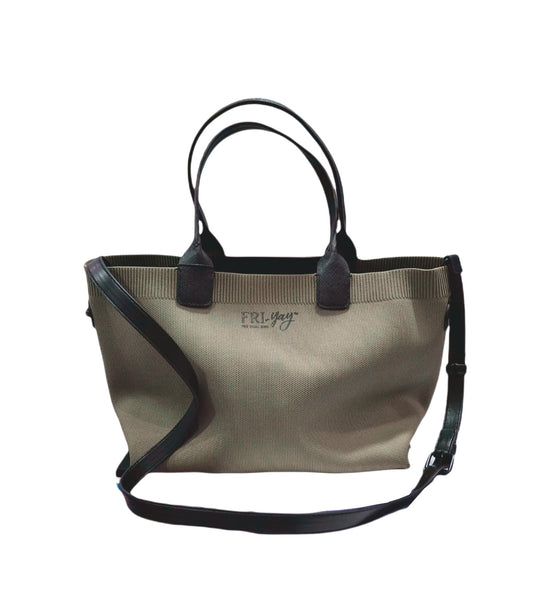 Borsa in tessuto tecnico elasticizzato color corda "Marta" Fri-yay