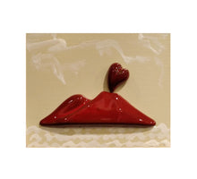 Carica l'immagine nel visualizzatore di Gallery, Mini Pannello "Vesuvio rosso con cuore" Pupazzaria