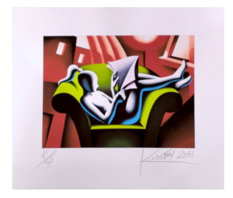 Grafica di Mark Kostabi The Last World"