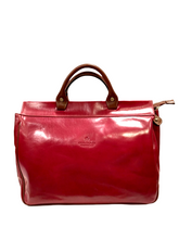 Carica l'immagine nel visualizzatore di Gallery, Borsa medico in pelle rossa "Warm and Color" Cuoieria Fiorentina