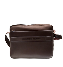 Carica l'immagine nel visualizzatore di Gallery, Cartella portacomputer 14" in tessuto tecnico ed ecopelle "Aereonautica Militare"