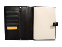 Carica l'immagine nel visualizzatore di Gallery, Guaina in tessuto e pelle per agenda settimanale 21x26 "Delta Markiaro"