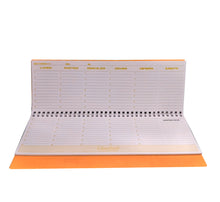 Carica l'immagine nel visualizzatore di Gallery, Planning da tavolo perpetuo settimana verticale "Colorbook" arancio fluo