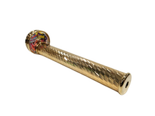 Carica l'immagine nel visualizzatore di Gallery, Caleidoscopio in ottone diamantato con dischi in vetro fuso