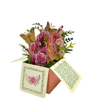 Carica l'immagine nel visualizzatore di Gallery, Cartoncino d'auguri floreale 3d "Farfalle" Florever Origamo