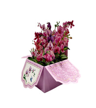 Carica l'immagine nel visualizzatore di Gallery, Cartoncino d'auguri floreale 3d "Serenità" Florever Origamo