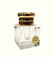 Carica l'immagine nel visualizzatore di Gallery, Calamaio in cristallo tagliato a mano e ottone "Meisterstuck" Montblanc