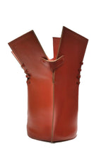 Carica l'immagine nel visualizzatore di Gallery, Cestino gettacarte in cuoio "RubinoCuoio"