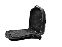 Carica l'immagine nel visualizzatore di Gallery, Zaino portacomputer fastcheck 15,6" in pelle "Tech Leather" nero A.G. Spalding & Bros