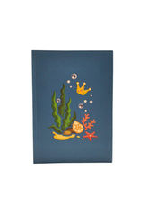 Carica l'immagine nel visualizzatore di Gallery, Cartoncino d'auguri tridimensionale Origamo": "Auguri Sirenetta"