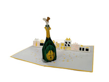 Carica l'immagine nel visualizzatore di Gallery, Cartoncino d'auguri tridimensionale Origamo": "Auguri Spumeggianti"