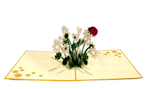 Carica l'immagine nel visualizzatore di Gallery, Cartoncino d'auguri tridimensionale Origamo": "Buona Fortuna"