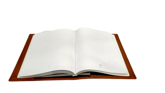 Guaina porta agenda/quadernetto A6 in pelle spatolata "Montblanc"