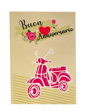 Carica l'immagine nel visualizzatore di Gallery, Cartoncino d'auguri tridimensionale Origamo: "Buon Anniversario"