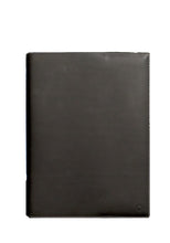 Carica l'immagine nel visualizzatore di Gallery, Guaina porta agenda/quaderno A5 in pelle spatolata nera "Montblanc"