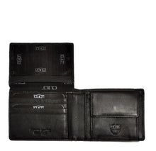 Carica l'immagine nel visualizzatore di Gallery, Portafogli con portamonete e volantino portabadge in pelle RFID "Cult"