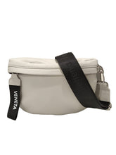 Carica l'immagine nel visualizzatore di Gallery, Borsetta in pelle con tracolla in tessuto "Sophy" Pelletteria Veneta