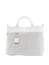 Carica l'immagine nel visualizzatore di Gallery, Borsa a mano in pelle con inserto traforato "Sonia" Pelletteria Veneta (disponibile in due colori)