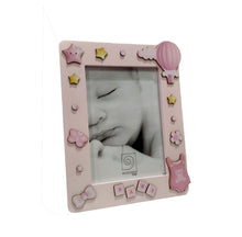 Carica l'immagine nel visualizzatore di Gallery, Portafoto verticale 13x18 in legno con sagomine colorate