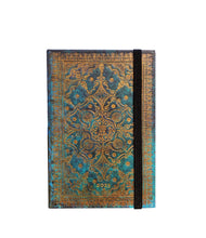 Carica l'immagine nel visualizzatore di Gallery, Agenda rigida settimanale orizzontale mini 2023 "Turchese - Equinoxe" Paperblanks