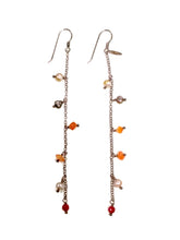 Carica l'immagine nel visualizzatore di Gallery, Orecchini pendenti con perline e pietre naturali citrino
