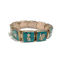 Carica l'immagine nel visualizzatore di Gallery, Bracciale in argento e turchese