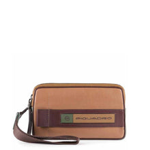 Carica l'immagine nel visualizzatore di Gallery, Pochette da uomo a doppio scomparto in pelle RFID Febo Piquadro
