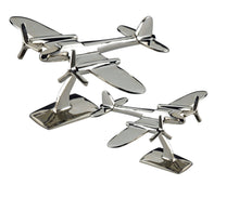 Carica l'immagine nel visualizzatore di Gallery, Modellino di aereoplano vintage in alluminio