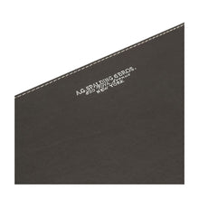 Carica l'immagine nel visualizzatore di Gallery, Sottomano monospecchio in pelle A.G Spalding & Bros testa di moro dettaglio