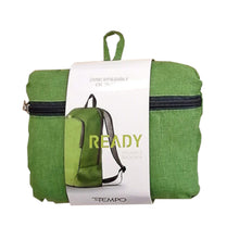 Carica l'immagine nel visualizzatore di Gallery, Zaino ripiegabile "Ready" InTempo verde