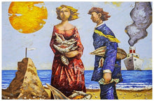 Carica l'immagine nel visualizzatore di Gallery, Grafica di Giampaolo Talani: "Cercatori di Conchiglie"