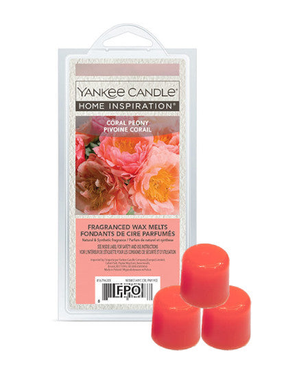 Kit da sei cialde profumate Yankee Candle coral peony