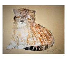 Carica l'immagine nel visualizzatore di Gallery, Grafica incorniciata di Dariush "Gatto in posa" 2