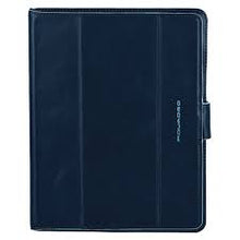 Carica l'immagine nel visualizzatore di Gallery, Custodia a leggio per iPad2 e nuovo iPAD in pelle Bluesquare Piquadro blu