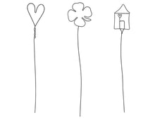 Carica l'immagine nel visualizzatore di Gallery, Set elementi decorativi "HAUS, HERZ, KLEEBLATT" Raeder