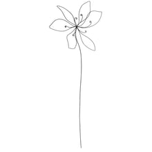 Carica l'immagine nel visualizzatore di Gallery, Fiore decorativo in metallo "Blute" Raeder