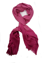 Carica l'immagine nel visualizzatore di Gallery, Sciarpa Foulard microrighe in cotone (disponibile in due varianti)