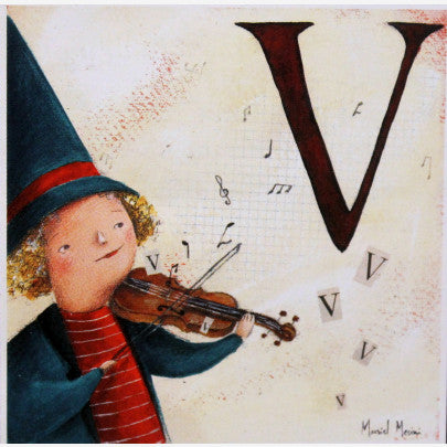 Grafica di Muriel Mesini: "Abecedario V"