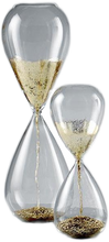 Carica l'immagine nel visualizzatore di Gallery, Clessidra Glitter Dorato Large