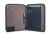 Carica l'immagine nel visualizzatore di Gallery, Portablocco sottile in tessuto blu A4 Pulse Piquadro