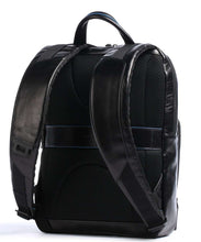 Carica l'immagine nel visualizzatore di Gallery, Zaino in pelle portacomputer 13" Revamp Bluesquare Piquadro nero