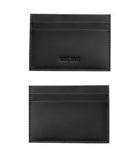 Carica l'immagine nel visualizzatore di Gallery, Bustina porta carte di credito in pelle Aut Aut nero