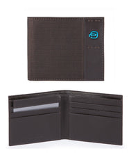 Carica l'immagine nel visualizzatore di Gallery, Portafogli piccolo da uomo in tessuto e pelle senza portaspicci Pulse Piquadro (disponibile in diversi colori)