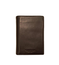 Carica l'immagine nel visualizzatore di Gallery, Portafogli verticale da uomo in pelle con portaspicci Shiny A. G. Spalding & Bros TESTA DI MORO