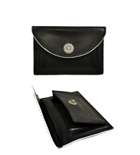 Carica l'immagine nel visualizzatore di Gallery, Portamonete a bustina in pelle con bottone A. G. Spalding & Bros
